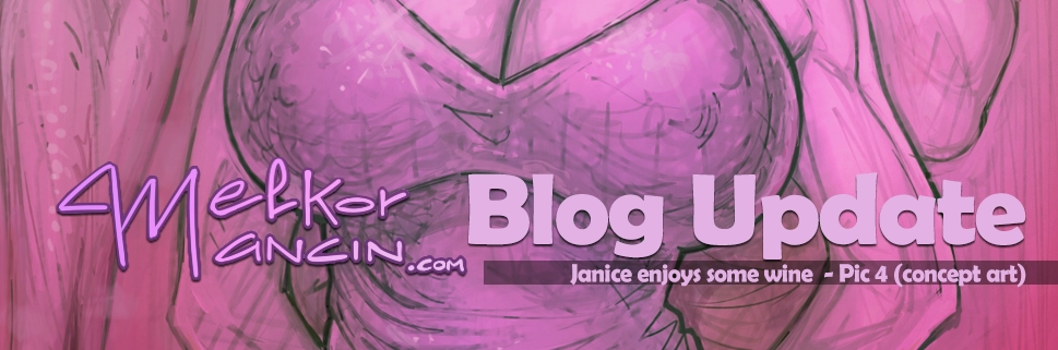 Janice enjoys some wine  - Pic 4 (concept art)
