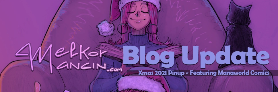 Xmas 2021 Pinup - Featuring Manaworld Comics