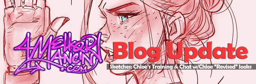 Sketches: Chloe’s Training & Chat w/Chloe “Revised” looks